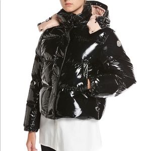Womens Moncler Patent Puffer Jacket size 1